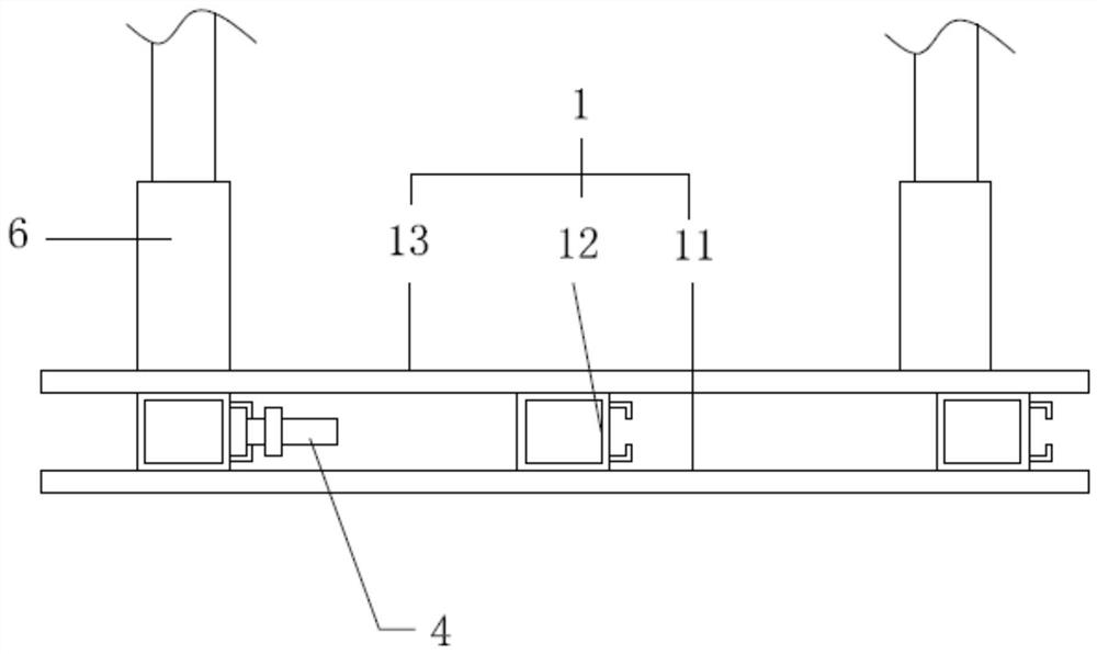 A hidden unit trunking structure for a metal screen rack