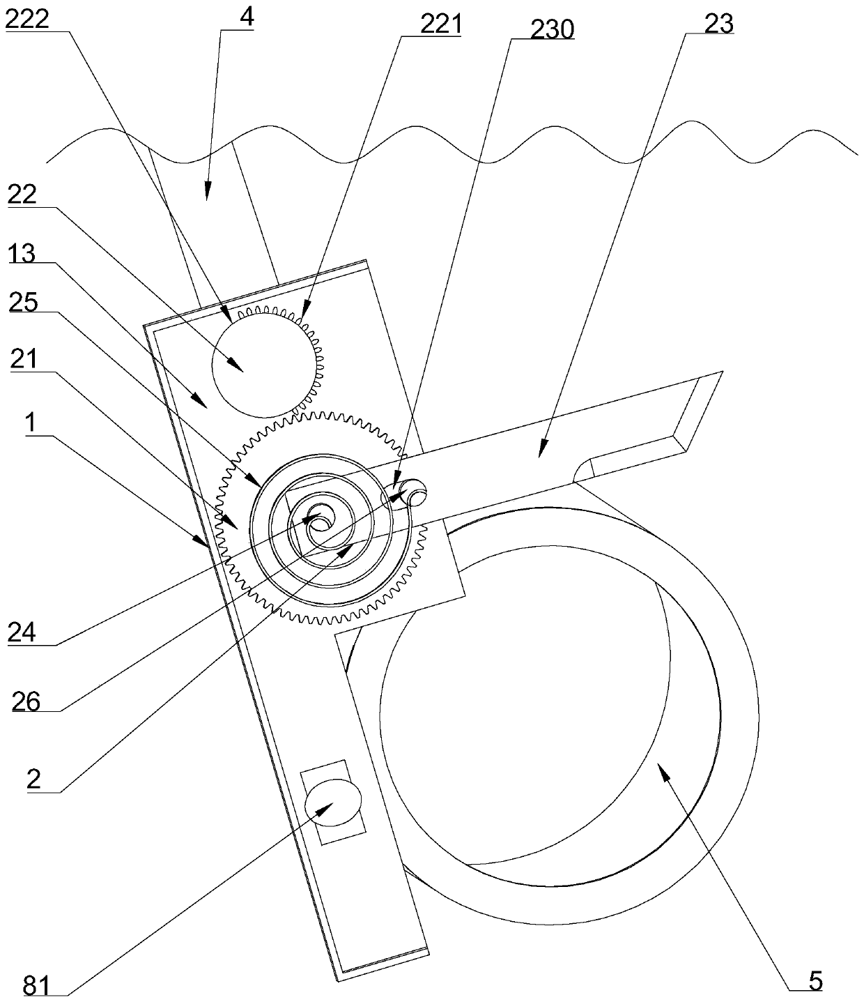 Energy storage rebounding fruit picking equipment