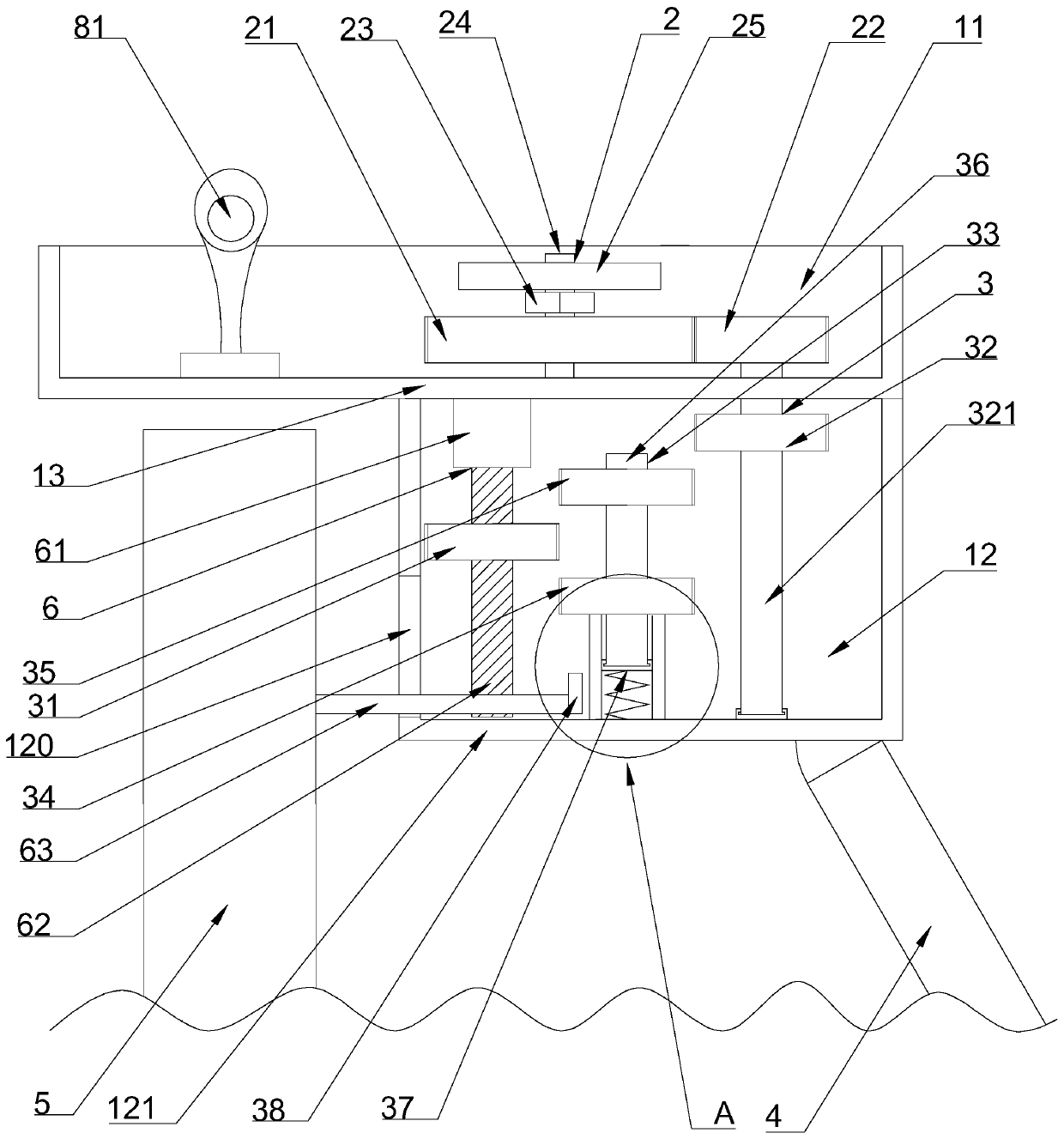 Energy storage rebounding fruit picking equipment