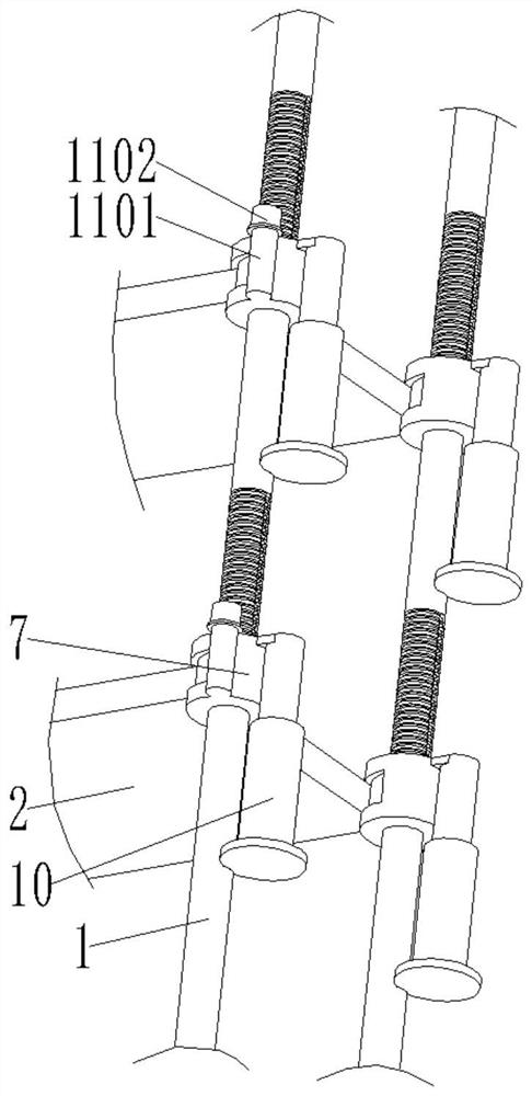 Layer distance adjusting device for stereoscopic warehouse