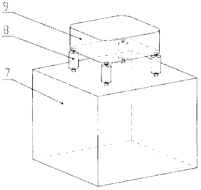 Multiple-degree-of-freedom vibration isolator and multiple-degree-of-freedom vibration isolating system for effective load and satellite