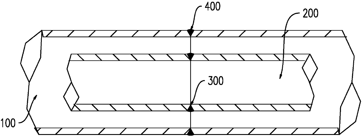 Double pipe welding method