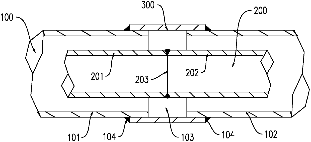 Double pipe welding method