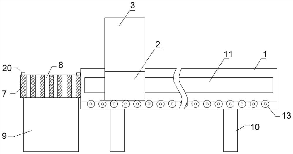 Homogeneous modified fireproof insulation board transfer device