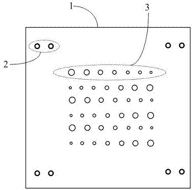 Black hole quality testing board for PCB, and quick examination method