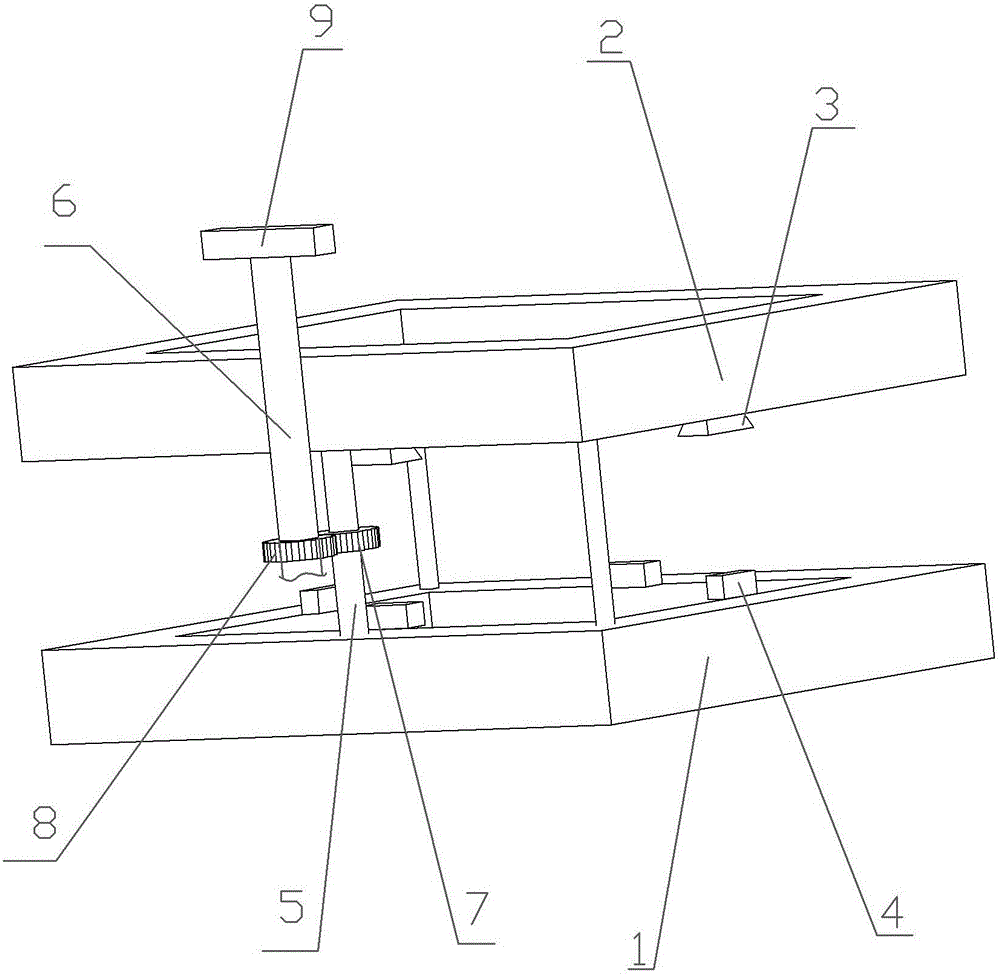 Fixing device of casting box