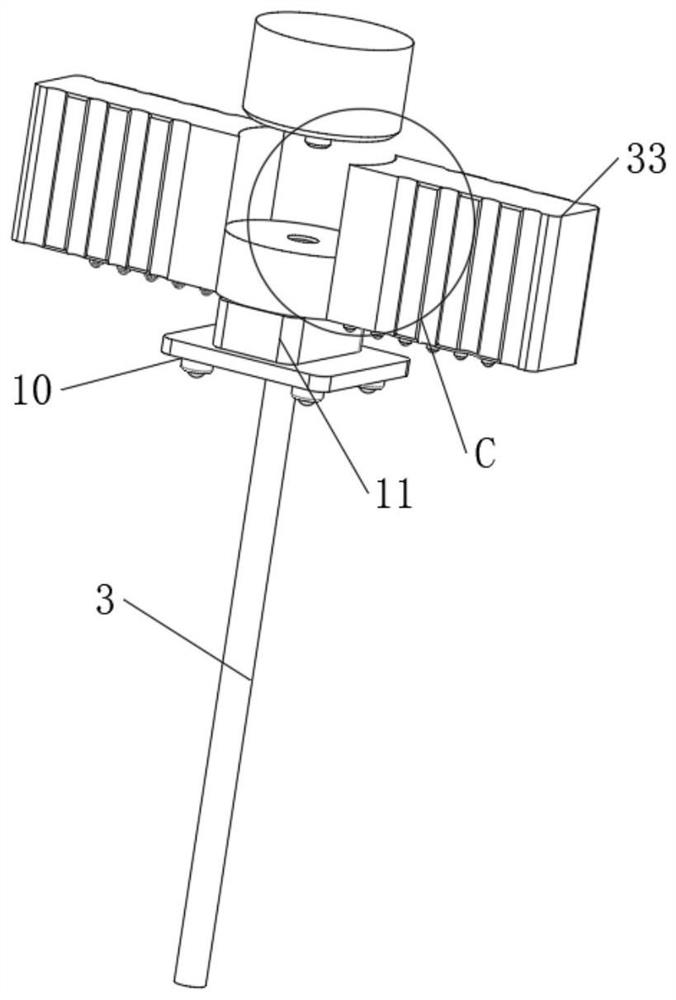 Triggering device of muscular fascia triggering point needle