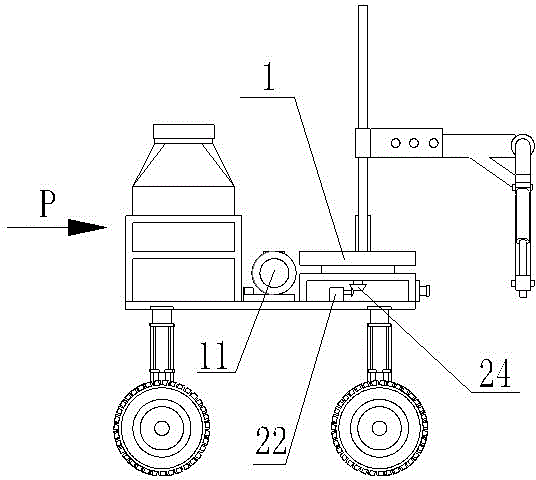 New-concept intelligent multifunctional spaying machine chassis