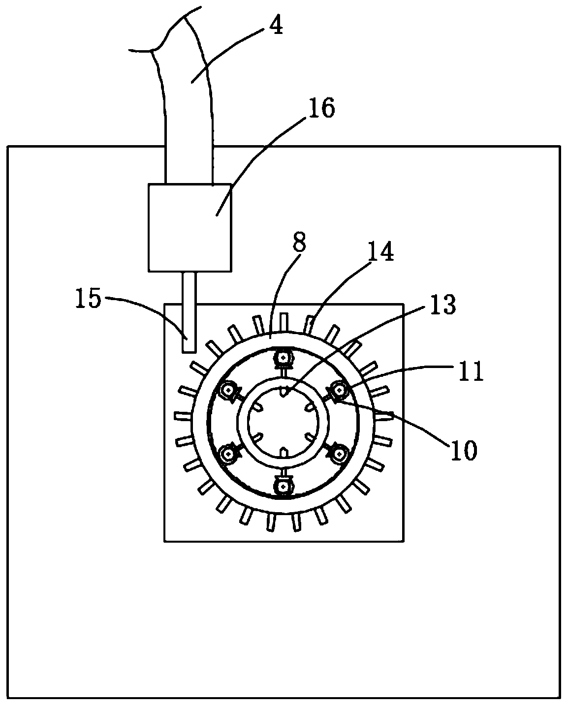 Municipal pipeline rapid desilting device