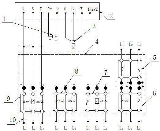 Special rectifying power supply apparatus for high-power frequency converter