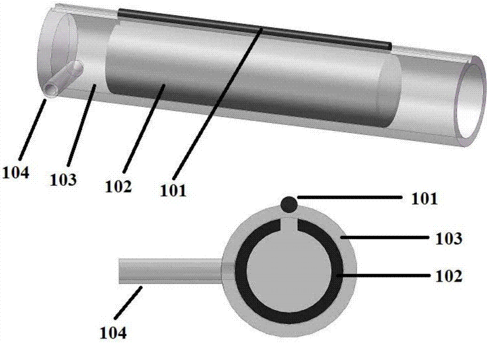 Experimental device and experimental method for detecting OH concentration by utilizing SDBD (Surface Dielectric Barrier Discharge) and emission spectrum