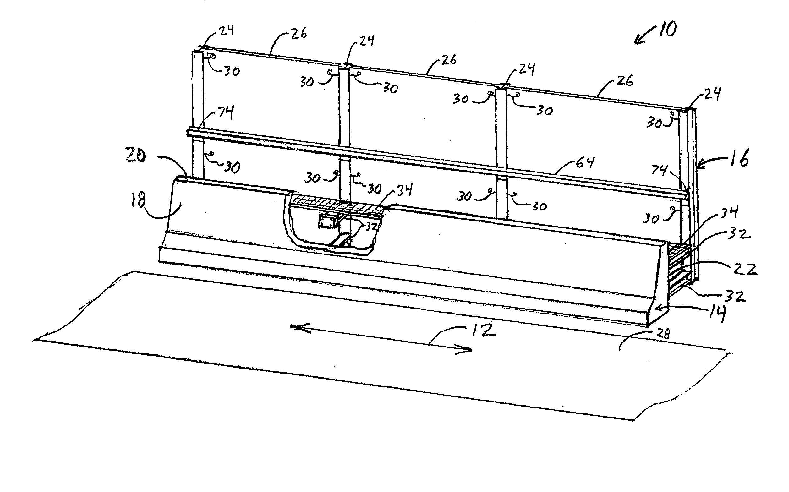 Traffic noise barrier system