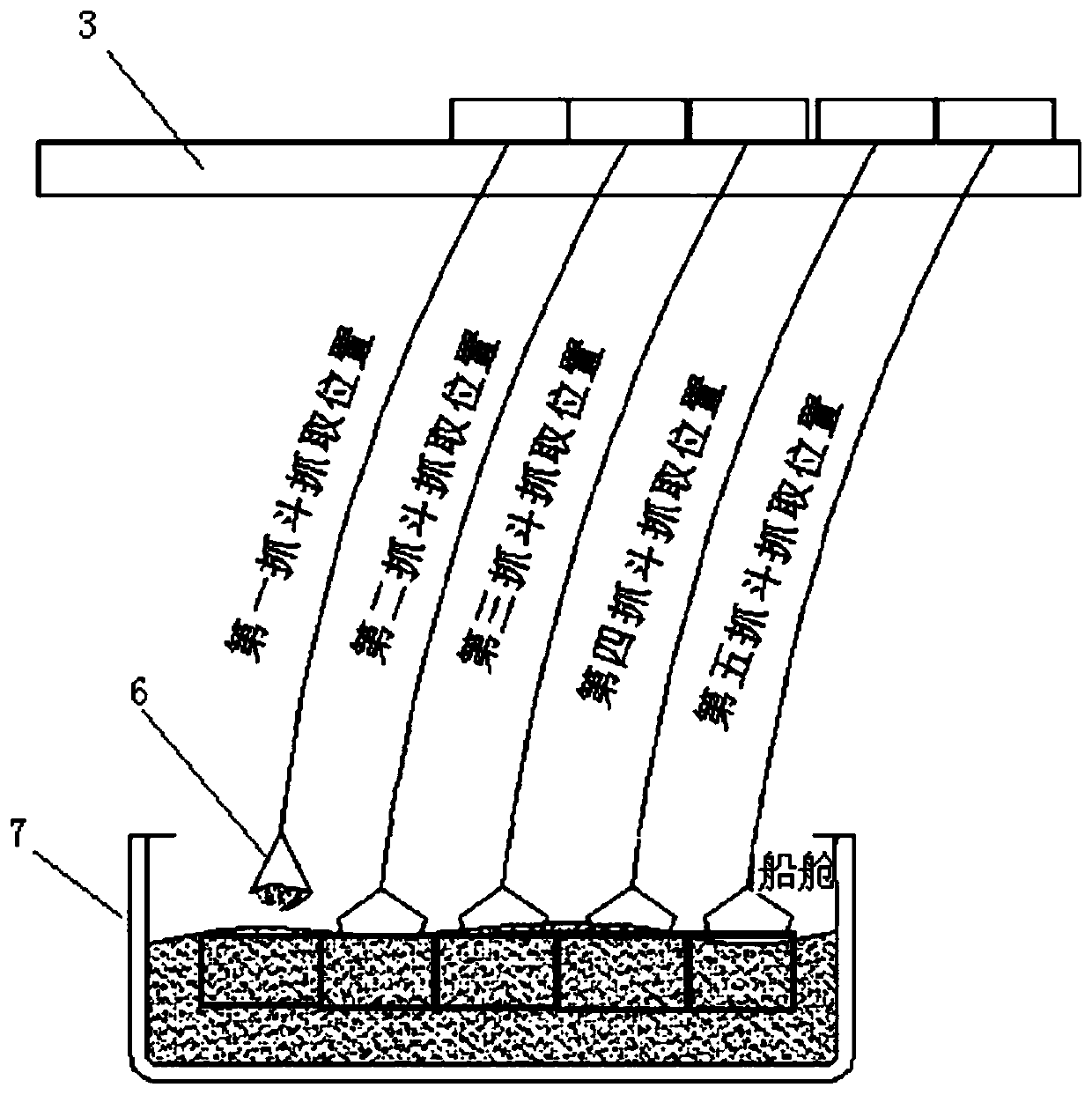 Grab-bucket ship unloader and operation method thereof