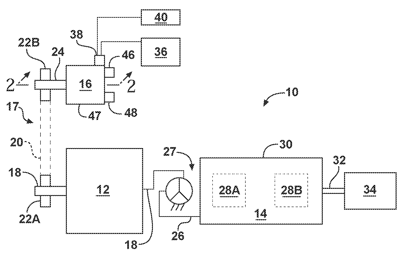 Oil cooled motor/generator for an automotive powertrain