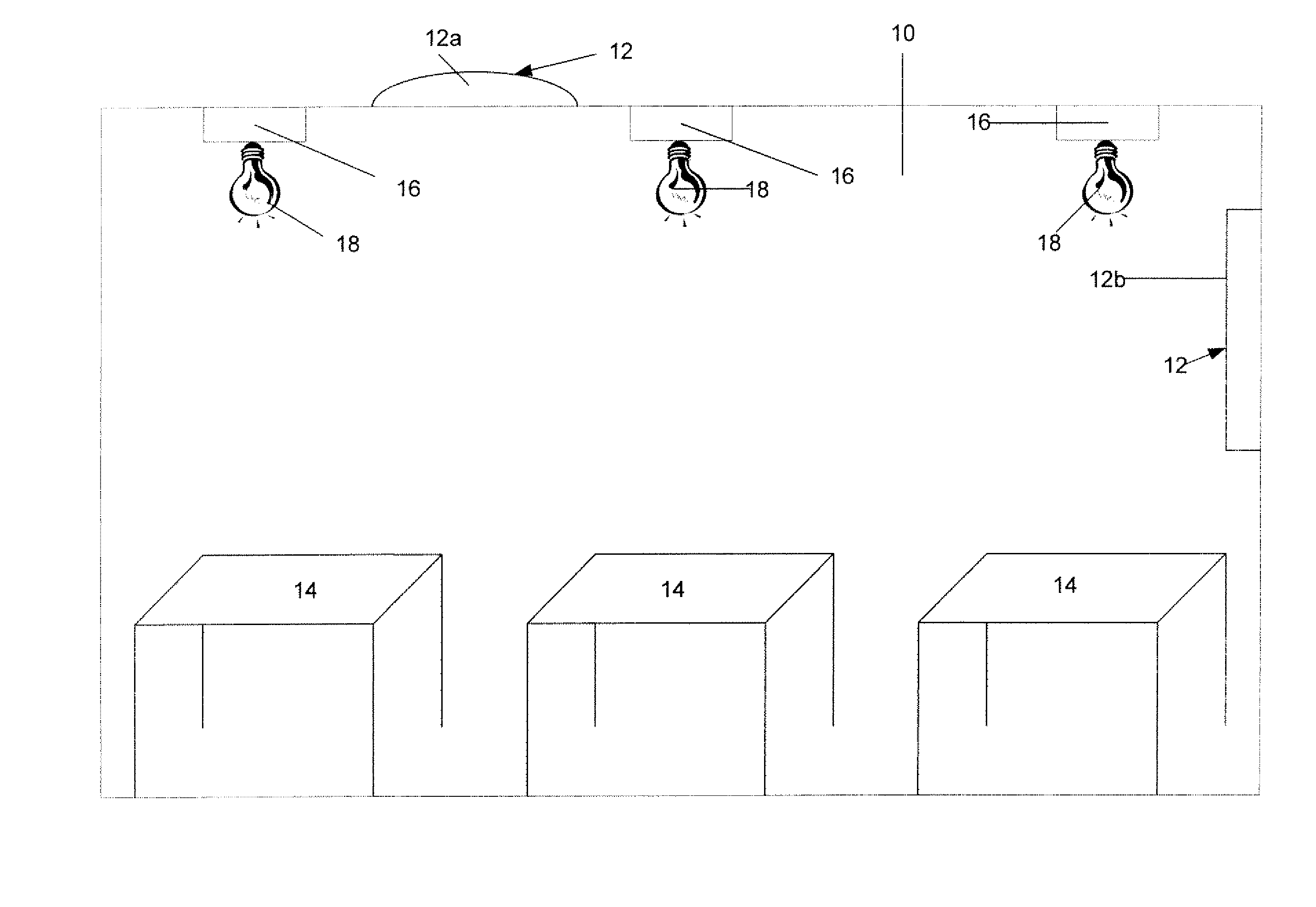 Integrated sensor and light level adjustment apparatus for "daylight harvesting"