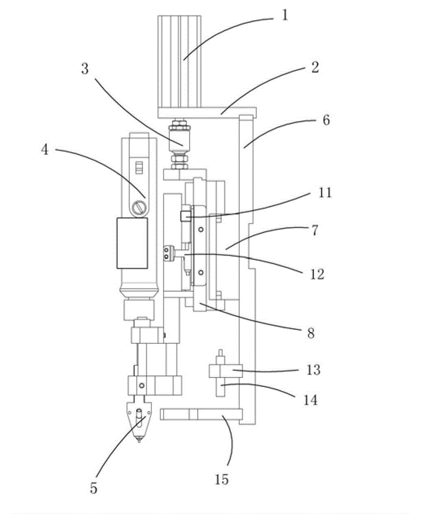 Automatic screw locking elastic mechanism