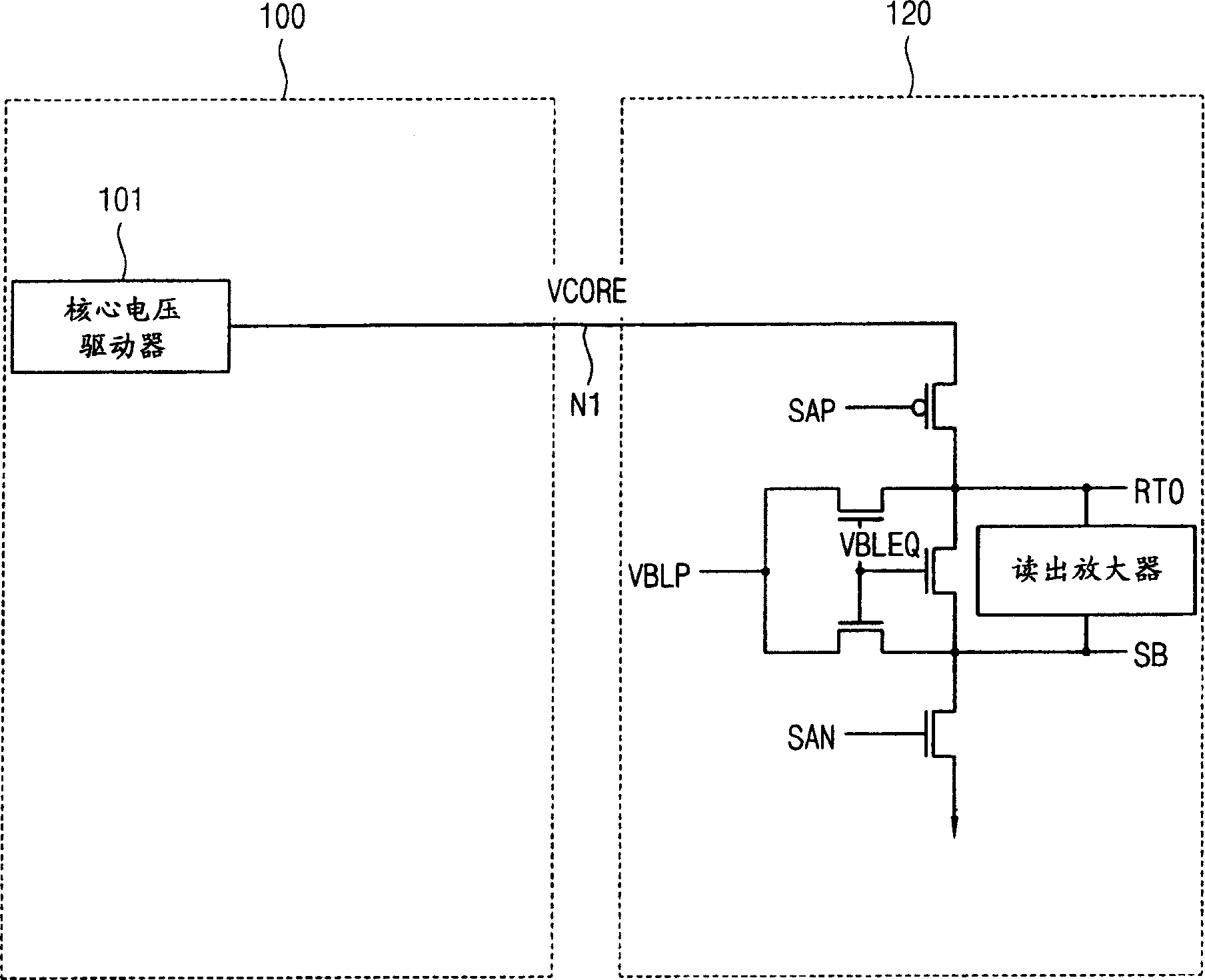 Apparatus for generating driving voltage for sense amplifier in a memory device