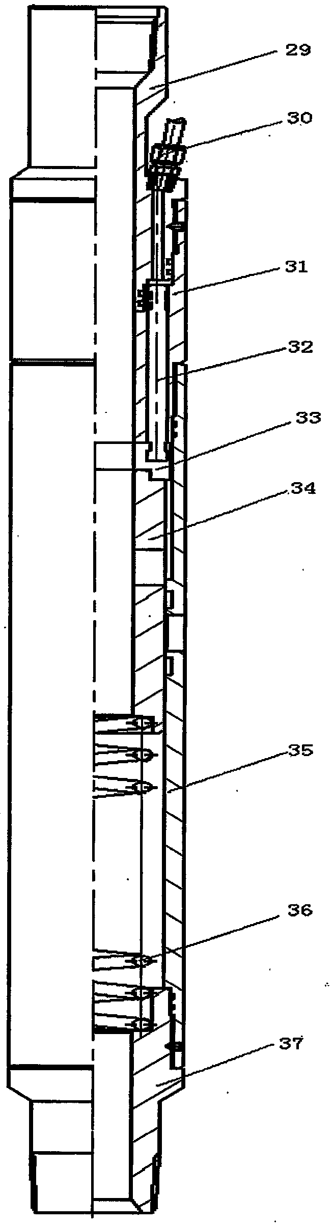 Tubular column for separated layer water injection