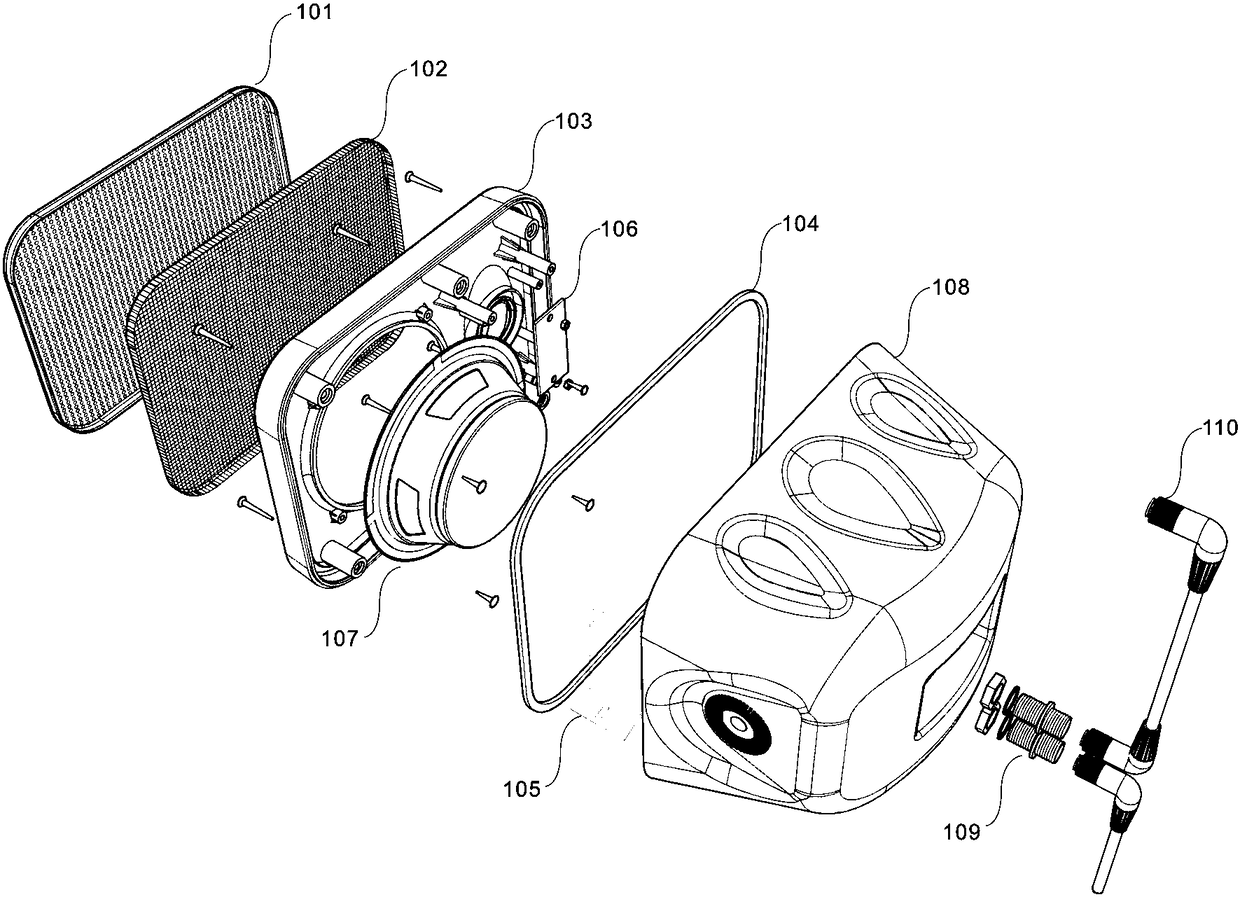 An all-weather constant pressure linear array speaker and its fault judgment method