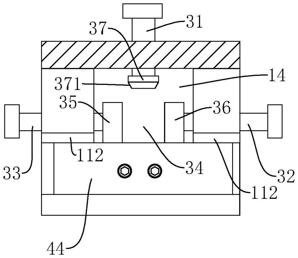 Cutting device for straightening and cutting machine