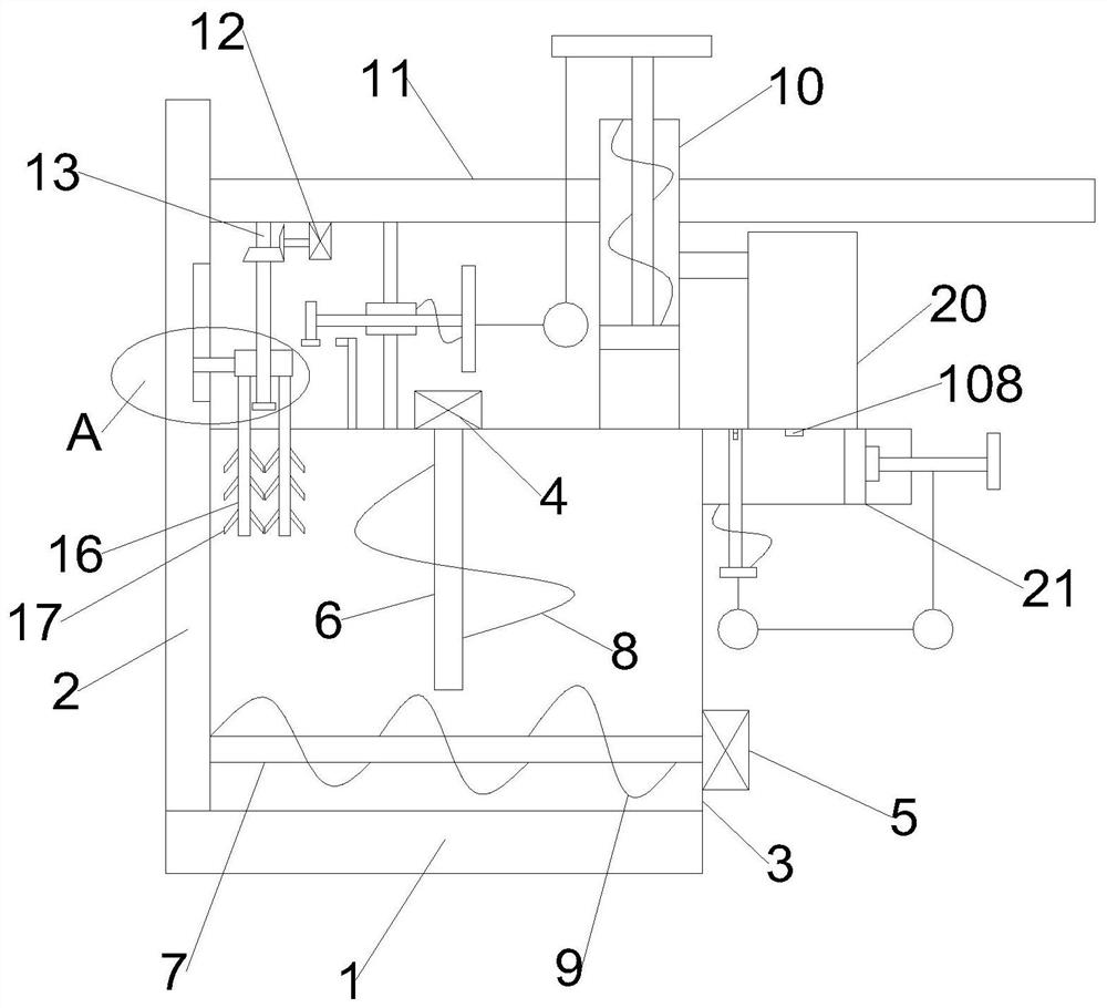 Tea leaf drying device capable of reducing heat losses