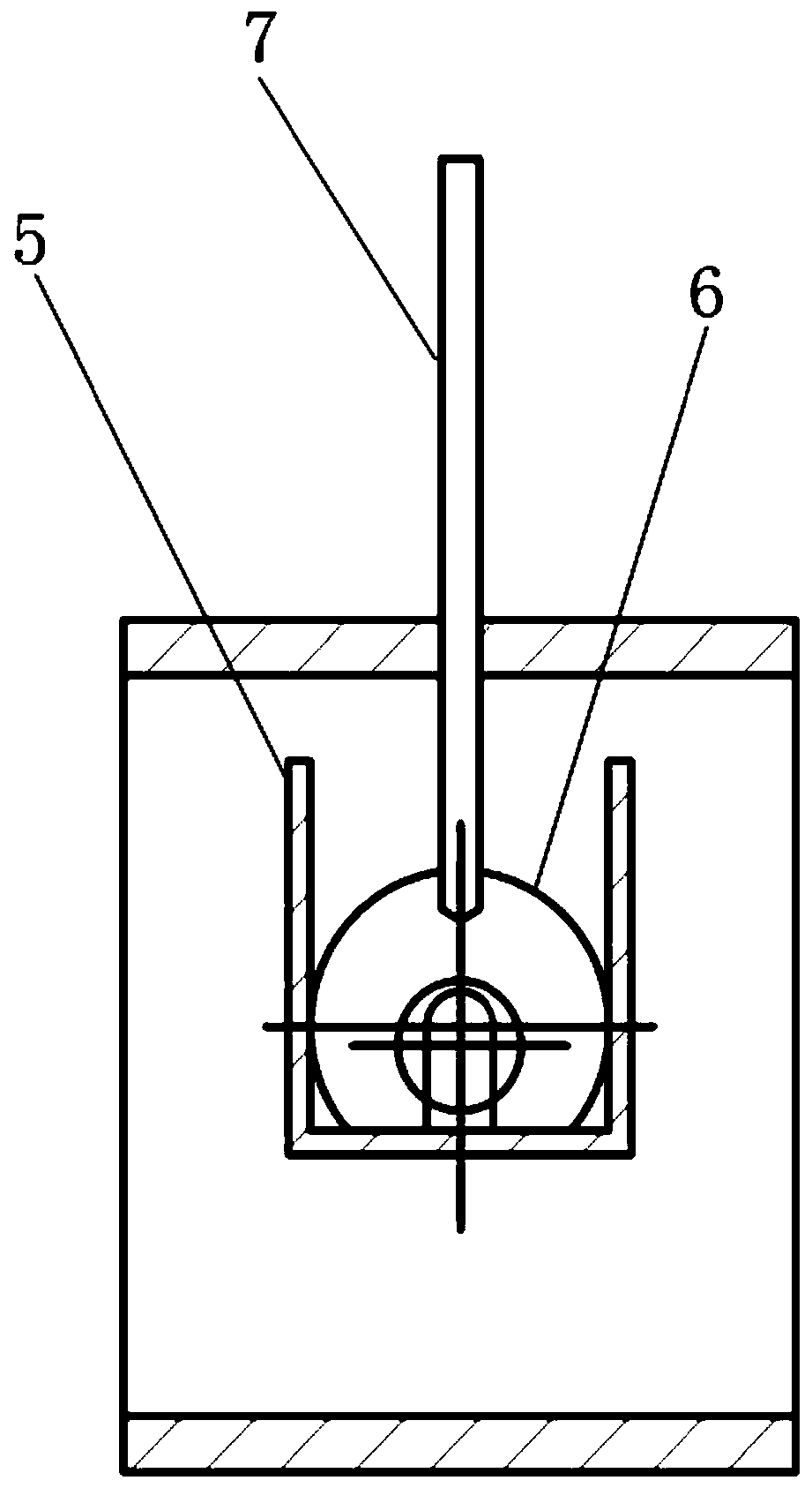 Crimping device for improving pre-binding force of joint between carbon fiber composite core wire and fitting