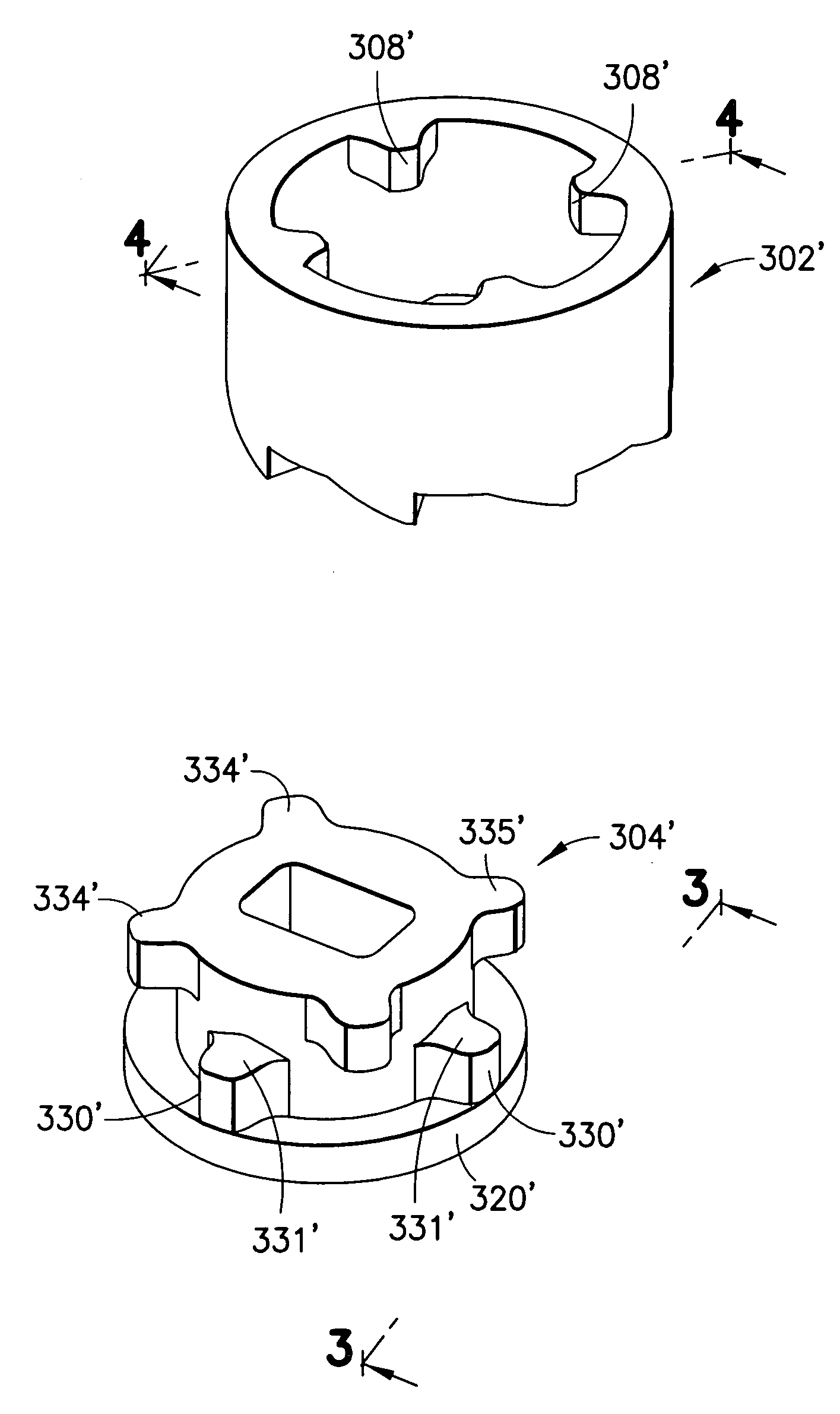 Rotary trimmer head with advancing system having rounded tangs