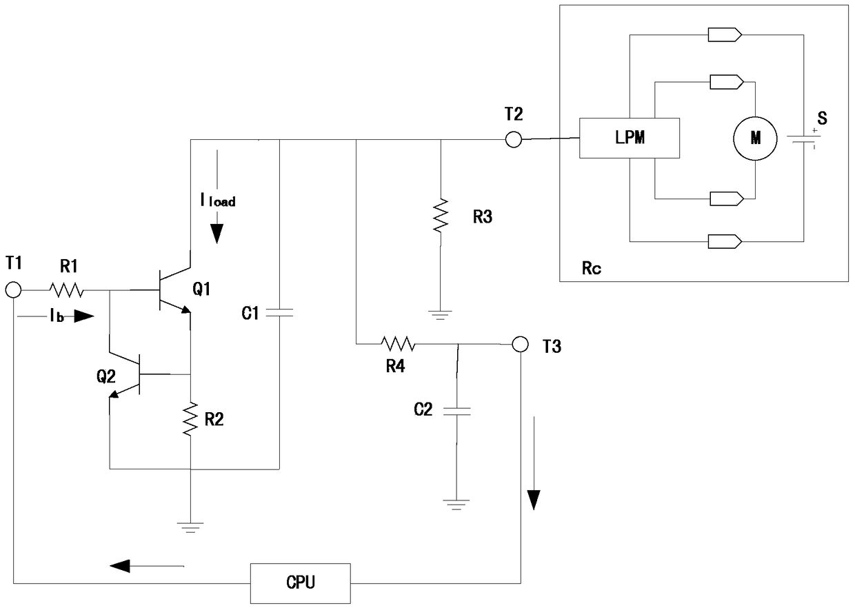 Control circuit of automobile air conditioner blower