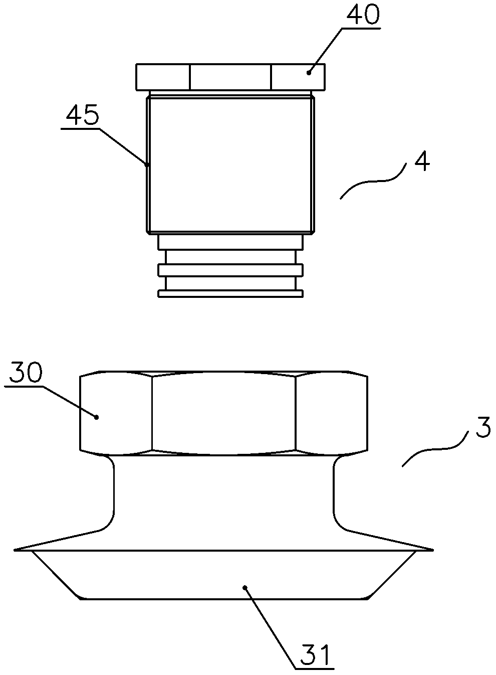 Plastic liner fiber fully-wound gas bottle mouth structure