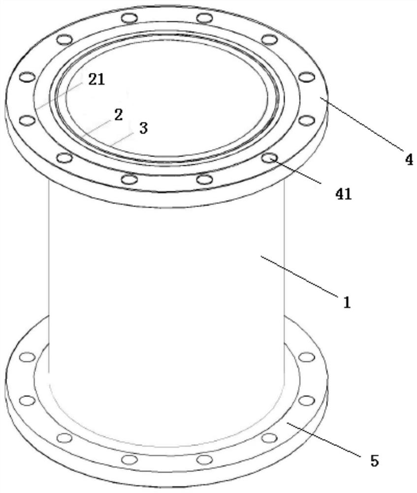 Manufacturing method of steel-lined polytetrafluoroethylene combined pipe