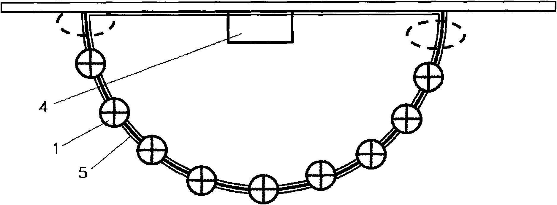 Manual fish reef device of island-and-reef ocean fishing area and distribution method thereof