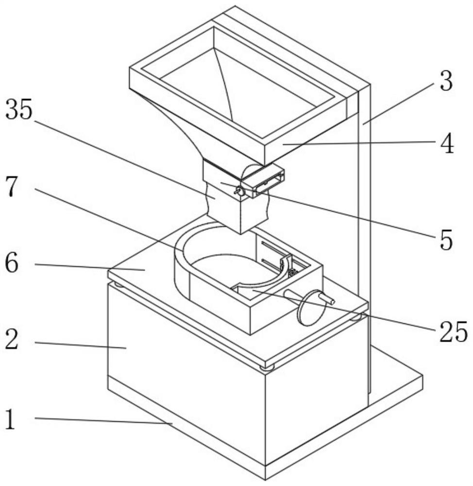 Filling device for fireproof plugging material