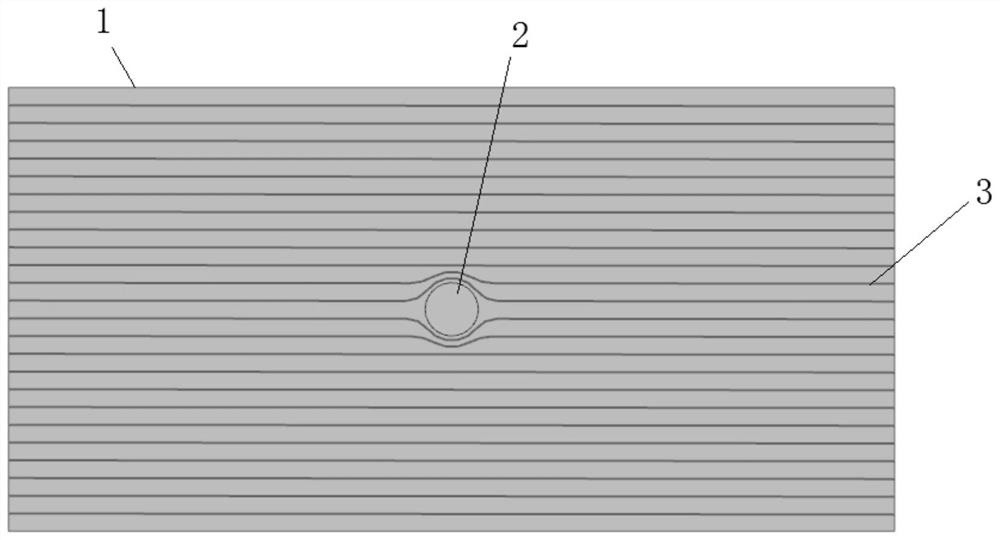 A non-destructive hole-making method for continuous fiber reinforced ceramic matrix composites