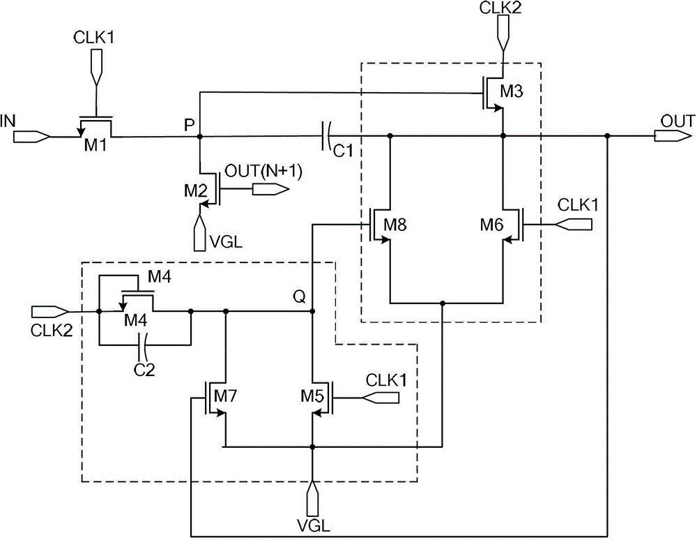 A kind of shift register and thin film transistor liquid crystal display