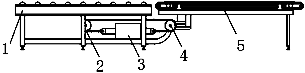 Bridge type opening and closing bridge device of flat glass production line