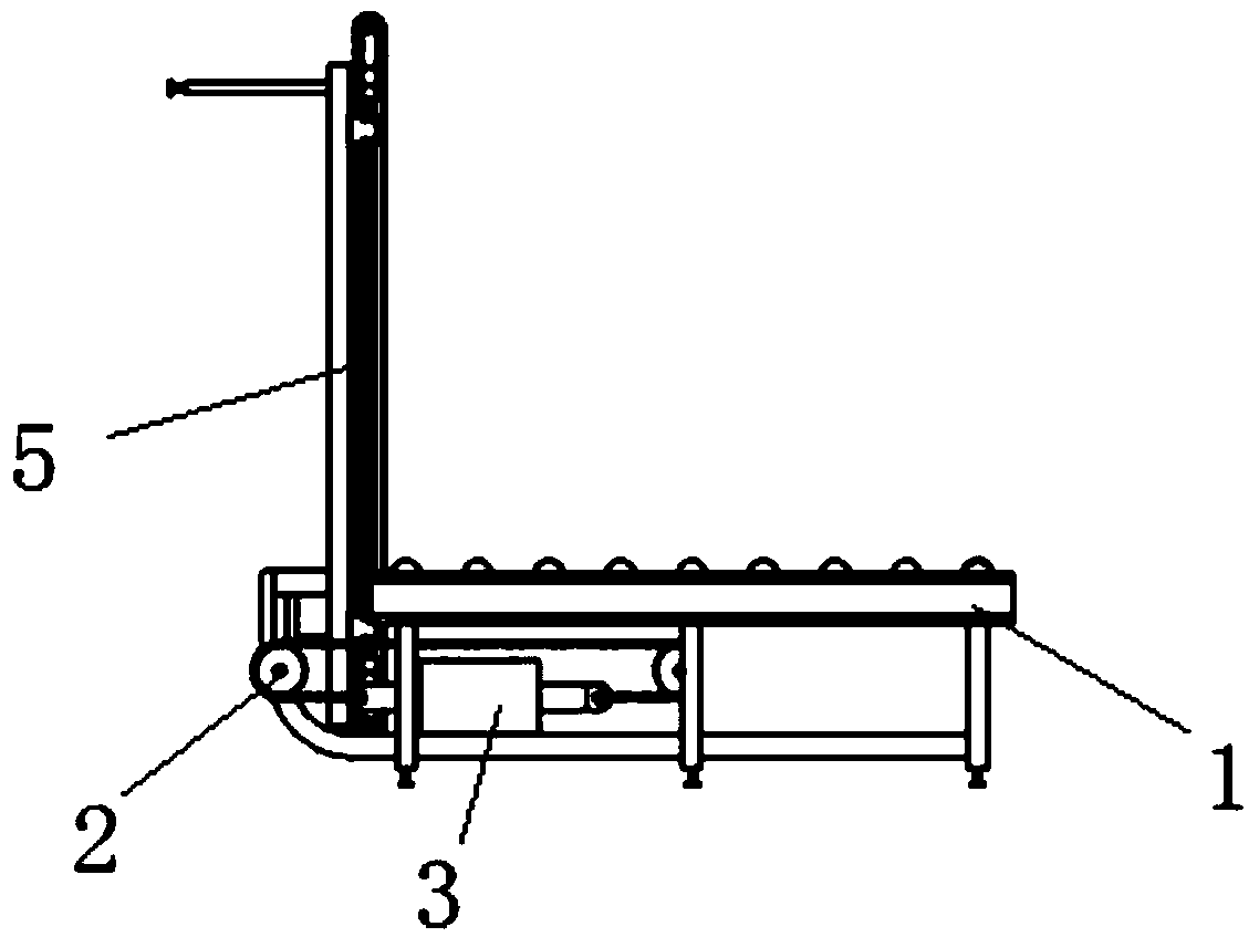 Bridge type opening and closing bridge device of flat glass production line