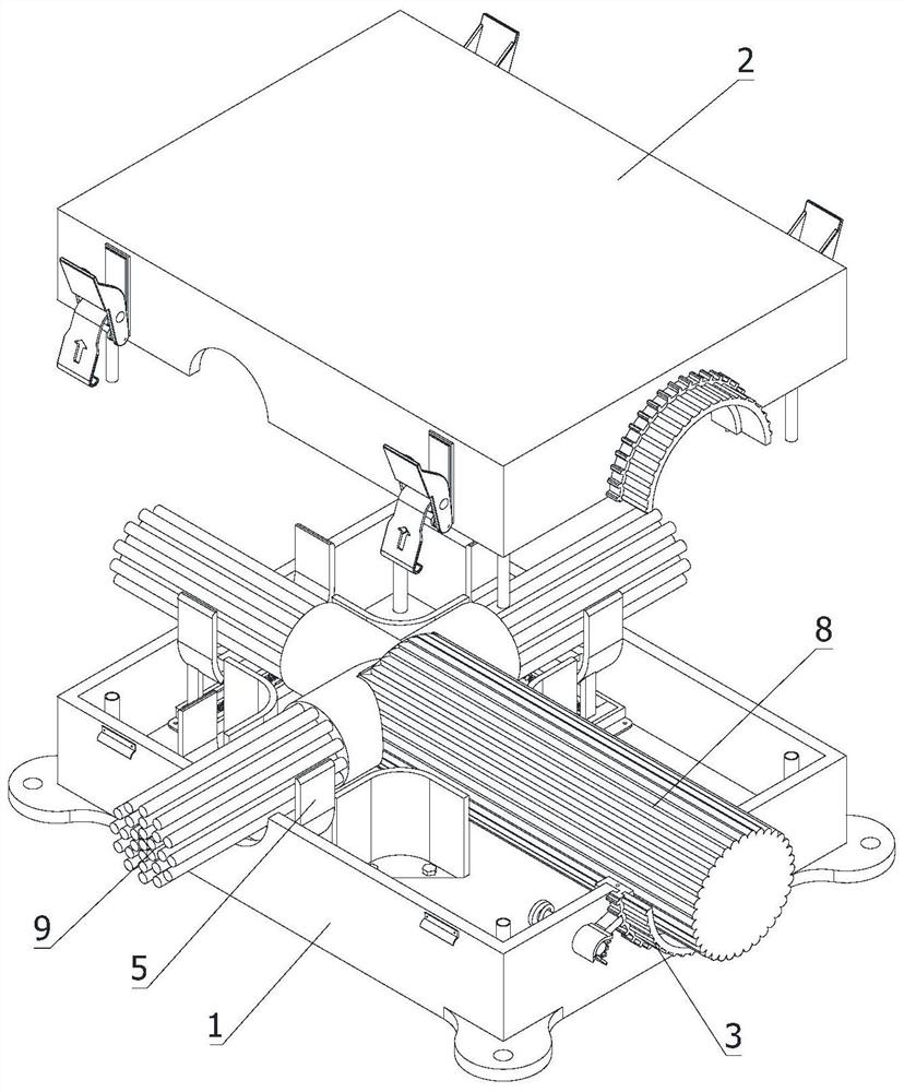 Cable arrangement device provided with branching assembly and used for electronic connector and method thereof