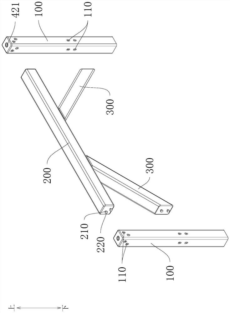 Base frame connecting structure and temporary stage base frame