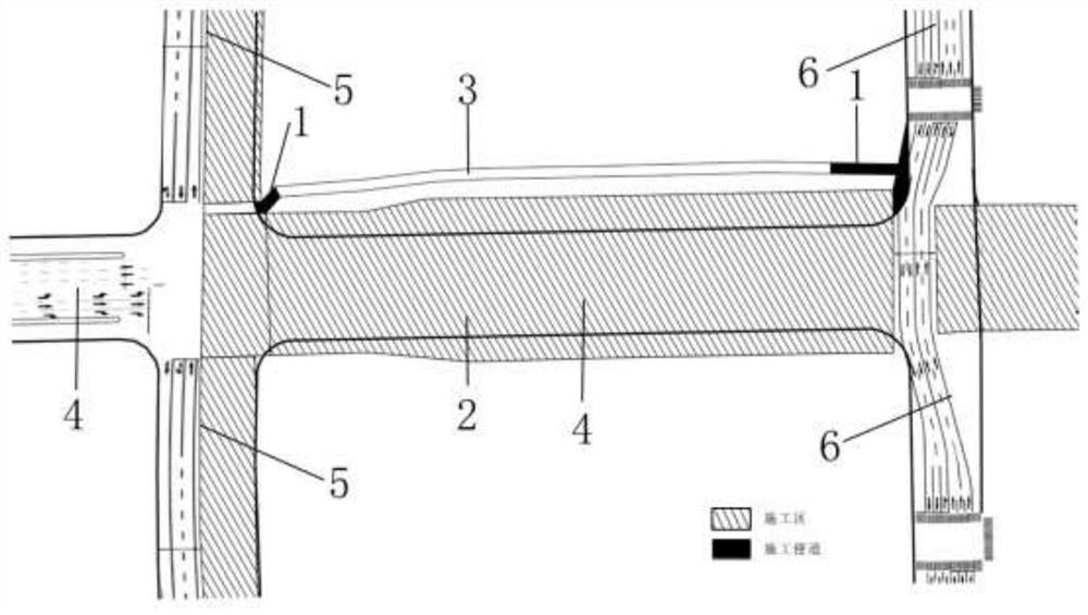 Bidirectional traffic guidance and modification simulation method based on BIM and VISSIM microscopic simulation