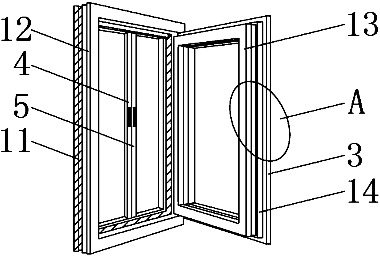 Combined profile door and window frame body