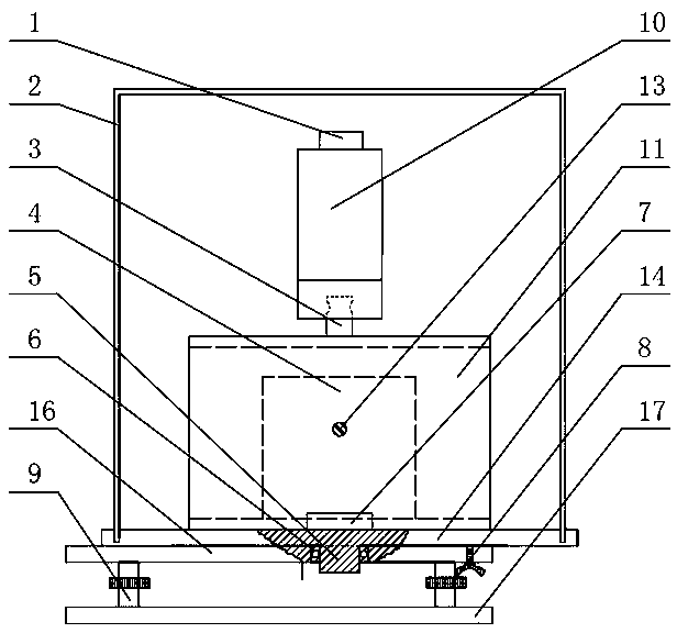 Combined installation system for accelerometer and total station measurement