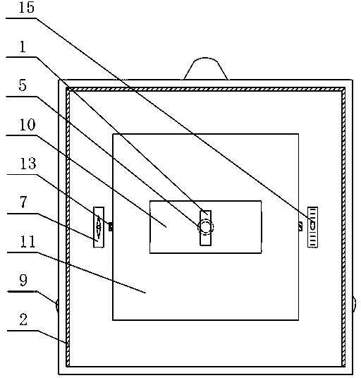 Combined installation system for accelerometer and total station measurement