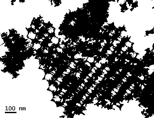 Preparation method of denitration catalyst with nanoscale ordered honeycomb structure