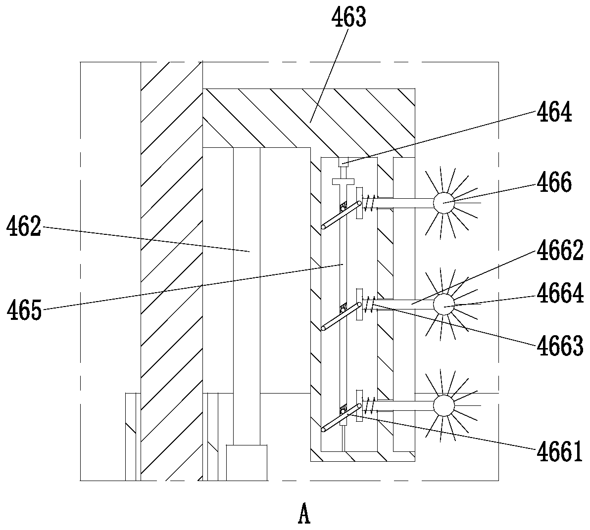 Molding denture cleaning device