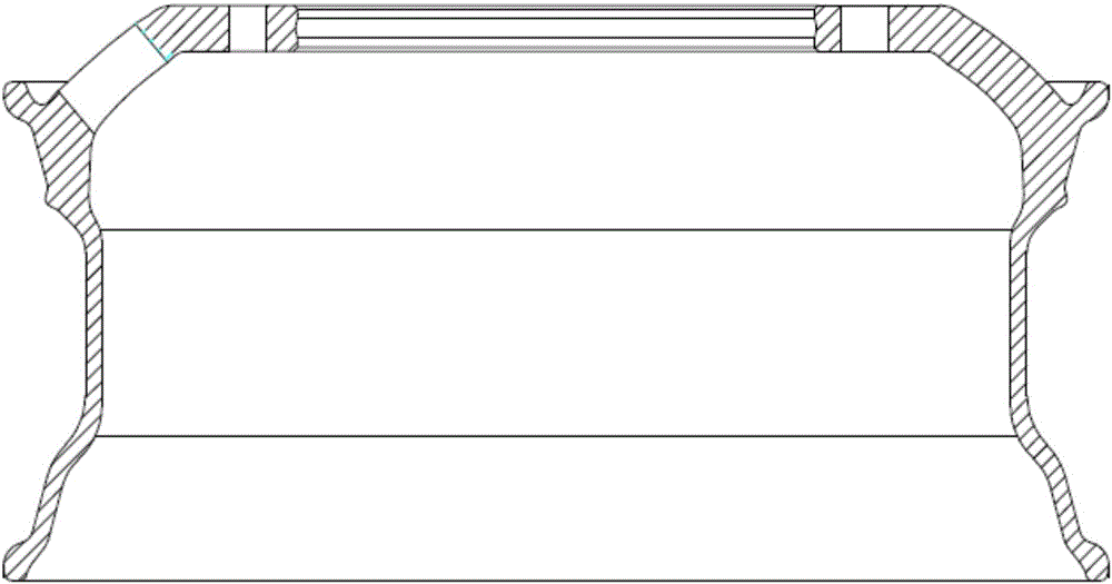 Tubeless thickness-unequal weld joint-free integral steel wheel and processing technology thereof