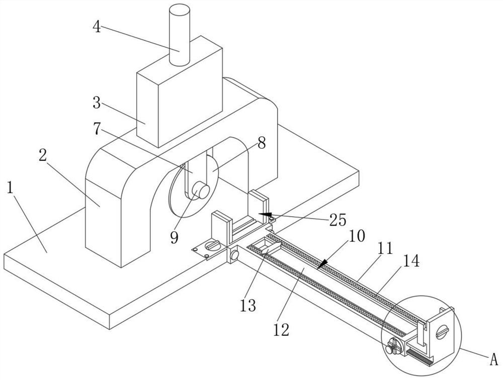 Metal plate less-cutting machining equipment for mechanical part manufacturing