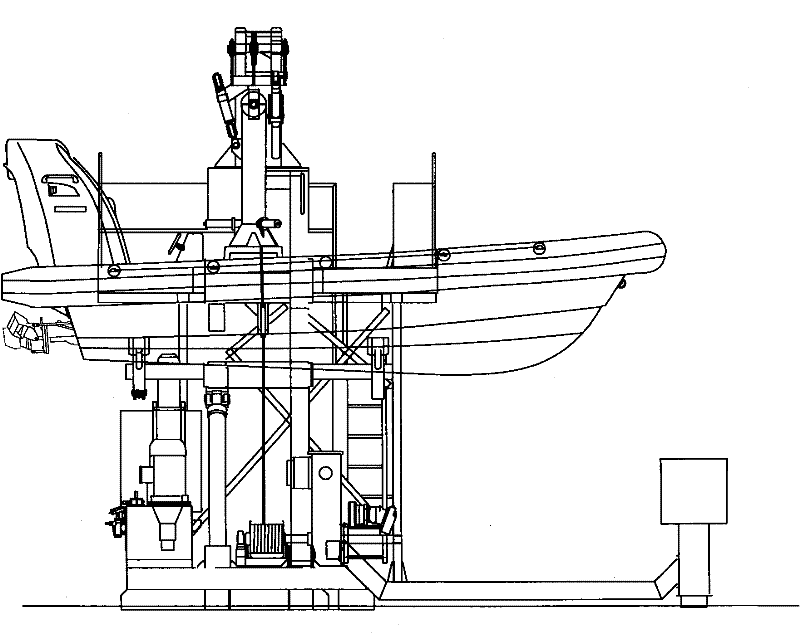 Device for rapidly collecting and releasing boats