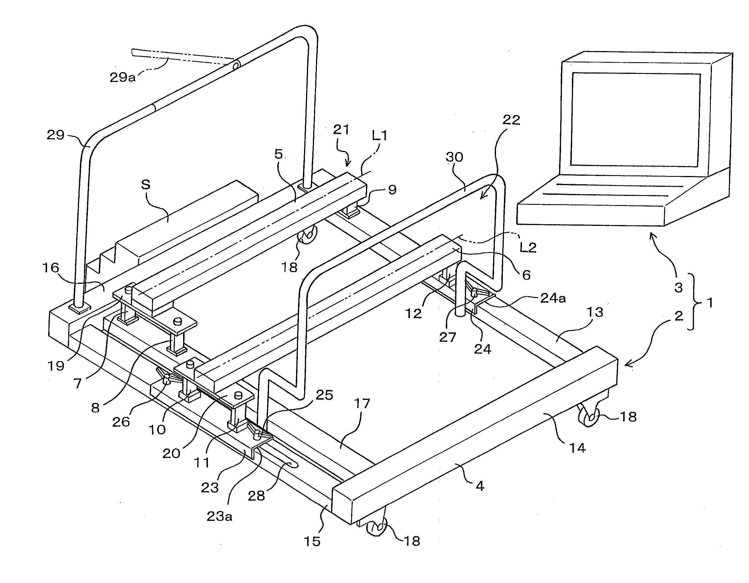 Leg strength measuring apparatus