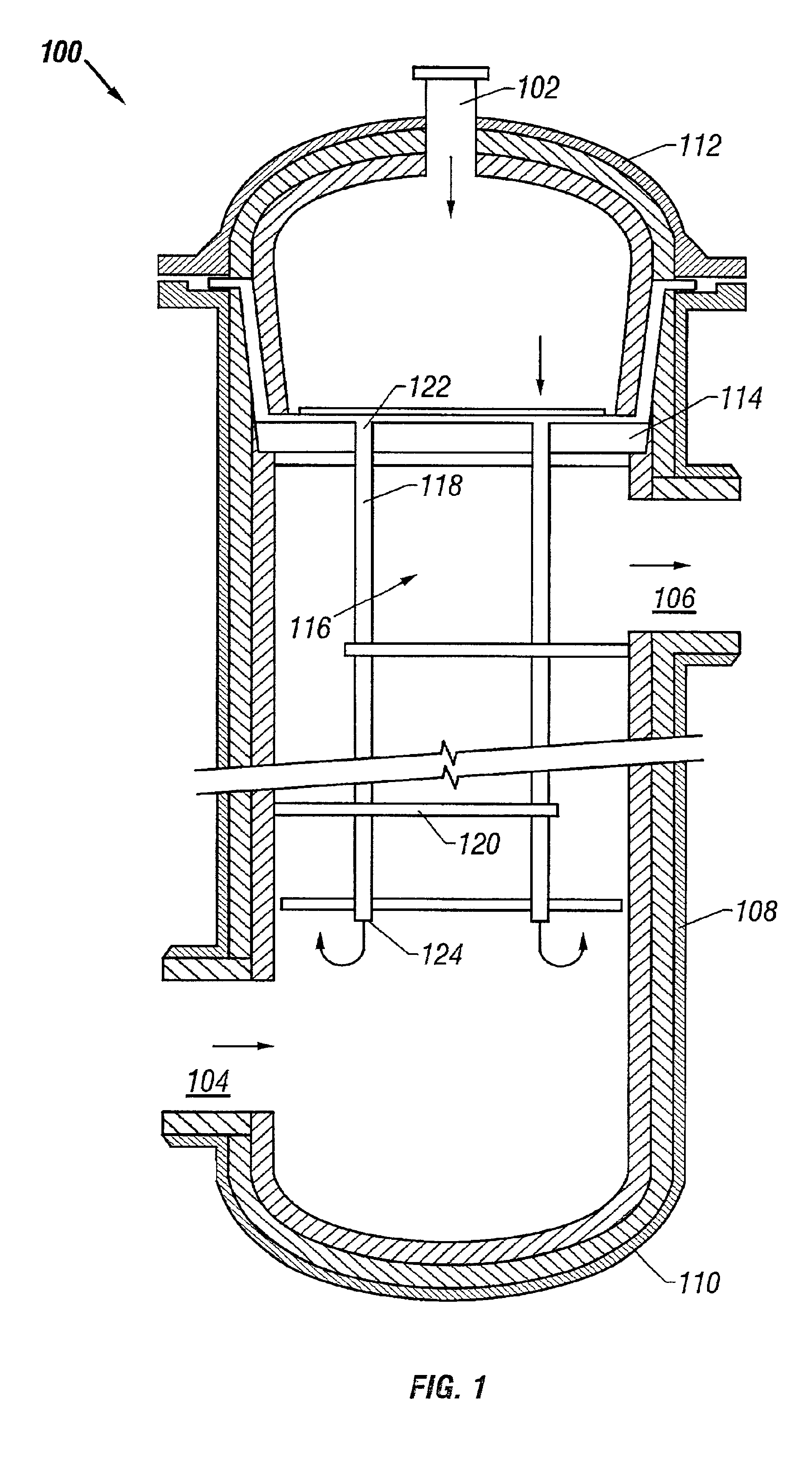 Low pressure drop reforming exchanger