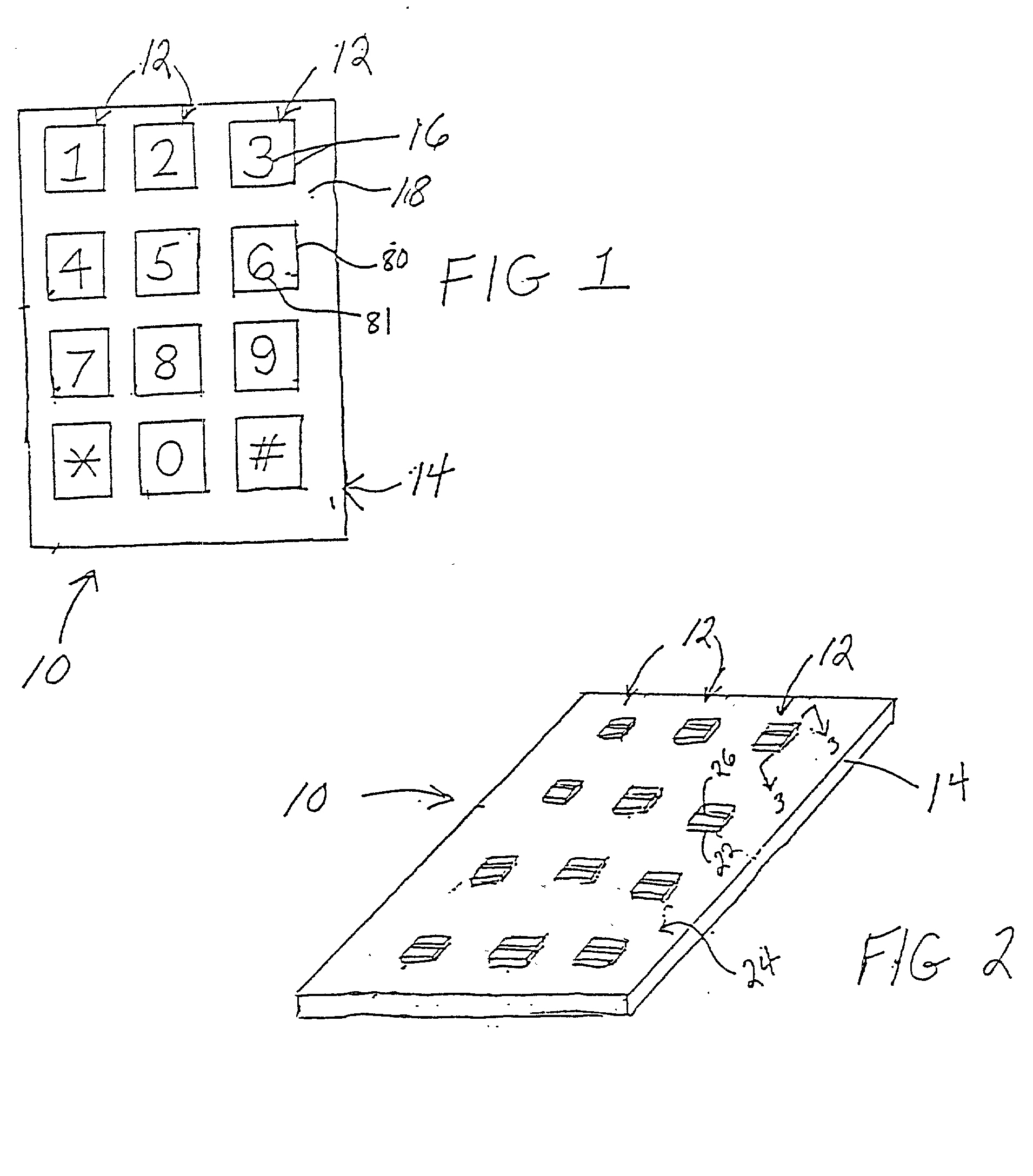 Acoustic wave touch actuated switch